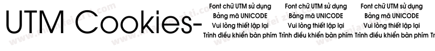 UTM Cookies字体转换